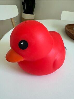 Sunny Days Large Red Squishy Duck Fidget Toy